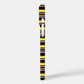 Zwarte gele strepen leuk Case-Mate iPhone case (Achterkant / Links)