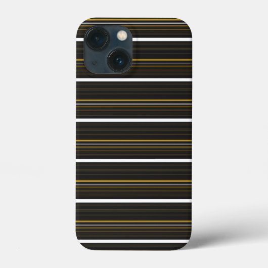 Zwarte gele strepen leuk Case-Mate iPhone case (Achterkant)