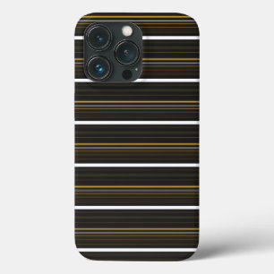 Zwarte gele strepen leuk Case-Mate iPhone case