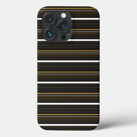 Zwarte gele strepen leuk Case-Mate iPhone case (Achterkant)