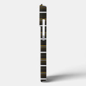 Zwarte gele strepen leuk Case-Mate iPhone case (Achterkant / Links)