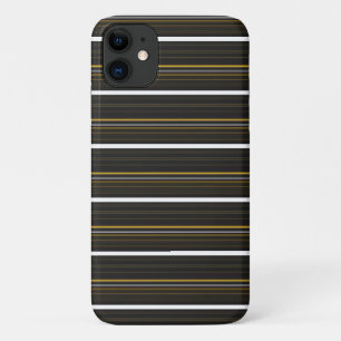 Zwarte gele strepen leuk Case-Mate iPhone case