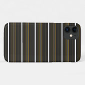 Zwarte gele strepen leuk Case-Mate iPhone case (Achterkant (horizontaal))