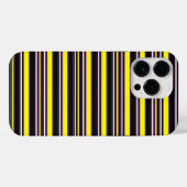 Zwarte gele strepen leuk iPhone hoesje (Achterkant horizontaal)