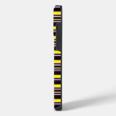 Zwarte gele strepen leuk iPhone hoesje (Linkerkant)