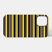 Zwarte gele strepen leuk iPhone hoesje (Achterkant horizontaal)