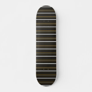 Zwarte gele strepen leuk persoonlijk skateboard