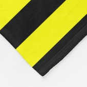 Zwarte & gele tapes met patroonbundel fleece deken (Hoek)