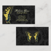 zwarte gele vlinder visitekaartje (Voorkant / Achterkant)