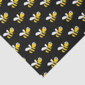 Zwarte gelukkige hommels zijn schattig leuk tissuepapier (Detail)