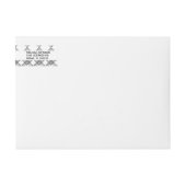 Zwarte Geometrische Diamant Moderne Trouwlogo (Voorkant)
