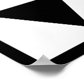 zwarte geometrische driehoeken poster (Hoek)