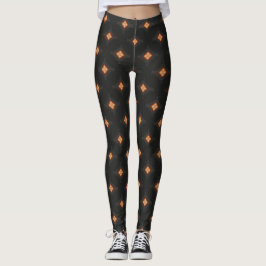 Zwarte geometrische Leggings