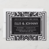 Zwarte Geometrische repetities Kaart (Voorkant)