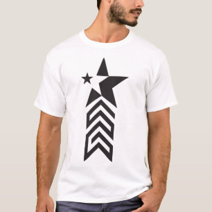 Zwarte geometrische ster symbol – abstracte modern t-shirt