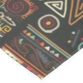  zwarte geoometrische Afrikaanse doodle Tafelkleed (Gekanteld)