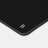 Zwarte gepersonaliseerde bureaumat - Custom Kantoo (Hoek)