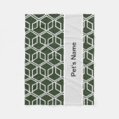 Zwarte gepersonaliseerde hondendekens fleece deken (Voorkant)