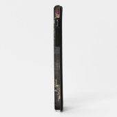 Zwarte gepleisterde rode rozen Case-Mate iPhone case (Achterkant/links)