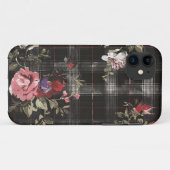 Zwarte gepleisterde rode rozen Case-Mate iPhone case (Achterkant (horizontaal))