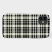 Zwarte geruite universele iPhone 5 hoes (Achterkant (horizontaal))