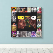 ZWARTE GESCHIEDENCELEBRATIE VAN HET VOLKScanvas Canvas Afdruk (Insitu (Houten vloer))