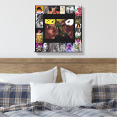 ZWARTE GESCHIEDENCELEBRATIE VAN HET VOLKScanvas Canvas Afdruk (Insitu (Slaapkamer))