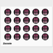 Zwarte geschiedenis2 ronde sticker (Vel)