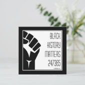 ZWARTE GESCHIEDENIS 247365 Power Fist BHM (Staand voorkant)