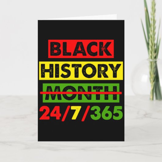 Zwarte Geschiedenis 24 7 365 Afrika Kaart Bhm Trot (Voorkant)