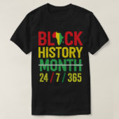 Zwarte geschiedenis 365 Zwarte geschiedenismaand 2 T-shirt (Design voorkant)