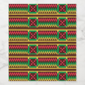 Zwarte Geschiedenis Afrikaanse etnische kleuren Wijn Etiket (Enkel label)