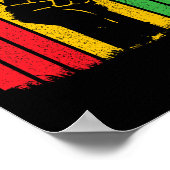 Zwarte geschiedenis Afro Amerikaanse Afrikaanse Vr Poster (Hoek)