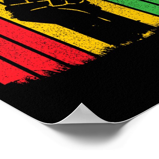 Zwarte geschiedenis Afro Amerikaanse Afrikaanse Vr Poster (Hoek)