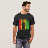 Zwarte geschiedenis Afro Amerikaanse Afrikaanse Vr T-shirt (Voorkant volledig)