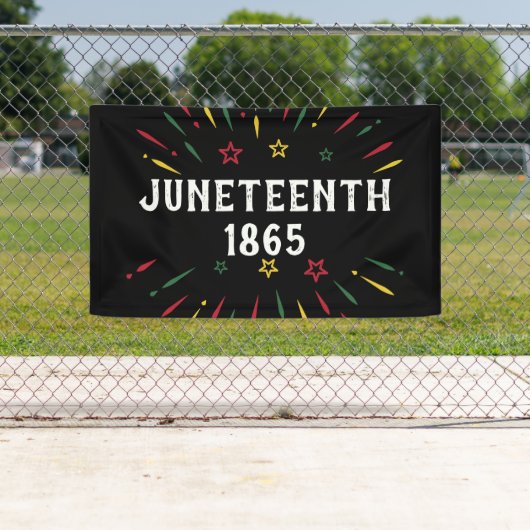Zwarte Geschiedenis Afro-Amerikaanse Juneteenth 18 Spandoek (Insitu)