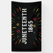 Zwarte Geschiedenis Afro-Amerikaanse Juneteenth 18 Spandoek (Verticaal)