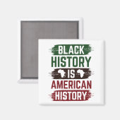 Zwarte geschiedenis: Amerikaanse geschiedenis Magneet (Voorkant / Achterkant)