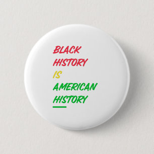 Zwarte geschiedenis: Amerikaanse geschiedenis Ronde Button 5,7 Cm