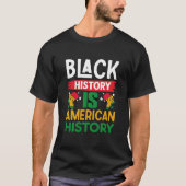 Zwarte geschiedenis: Amerikaanse geschiedenis T-shirt (Voorkant)