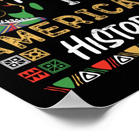 Zwarte geschiedenis: Amerikaanse geschiedenis trot Poster (Hoek)