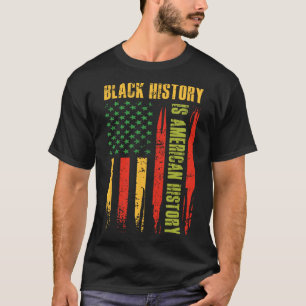 Zwarte Geschiedenis Amerikaanse Geschiedenis VS Vl T-shirt