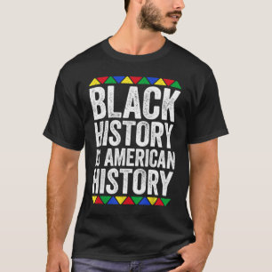 Zwarte geschiedenis: Amerikaanse geschiedenis zwar T-shirt