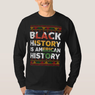 Zwarte geschiedenis: Amerikaanse geschiedenis zwar T-shirt