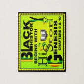 Zwarte geschiedenis begint met zijn eigen verhaal legpuzzel (Verticaal)