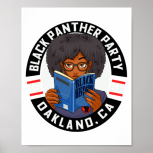 Zwarte Geschiedenis Boek Panther Party Onderwijs M Poster