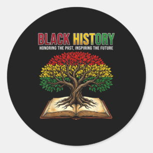 Zwarte Geschiedenis Boom Boek Ter Ere Aan Het Verl Ronde Sticker