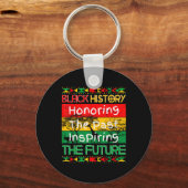 Zwarte geschiedenis breekt elke keten Zwarte gesch Sleutelhanger (Voorkant)