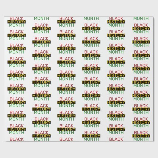 ZWARTE GESCHIEDENIS CADEAUPAPIER (Vlak)