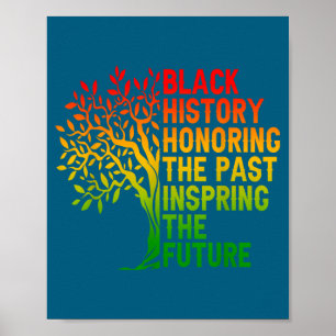 Zwarte geschiedenis die het verleden eert Afrikaan Poster